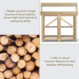 Giantex Garden Potting Bench, Galvanized Steel Top, 6 Hooks, 2 Tier Storage Shelves, Wood Workstation for Indoor Outdoor Gardening Planting Garage Tools, Potted Plant, Worktable 41.5"x19.5"x48" Giantex