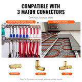 VEVOR PEX Pipe 3/4 Inch, 100 Feet Non-Oxygen Barrier PEX-A Flexible Pipe Tubing for Potable Water, for Hot/Cold Water & Easily Restore, Plumbing Applications with Free Cutter,White VEVOR