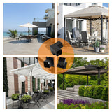 Ejoyous Pergola Bracket Kit, 3 Way 15 Degree Pergola Mounting Bracket Kit for 4x4in Lumber Wood Posts, Metal Gazebo Post Base Support Bracket for Pergolas Gardens Patio Ejoyous