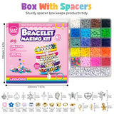 LZOUOWO 5300 Clay Beads Bracelet Making Aesthetic Kit, Polymer Heishi Preppy Letter Beads for Friendship Bracelet, Pearl Disc Beads Charms for Jewelry Making, DIY Creative Gift for Girls 8-12 Teens LZOUOWO