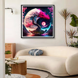 GDYEEH DIY 5D Yin and Yang Diamond Art Kits, Tree of Life Full Round Drill Sparkling Diamond Painting Picture, Diamond Painting Art Kits Craft for Adults Beginners, Home Wall Decor 12x12inch GDYEEH