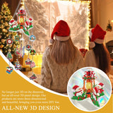 Ginfonr Wind Chimes Diamond Art Kit for Adults, 3D Suncatchers Christmas DIY Craft Kit with Crystal Pendant Hanging Ornaments, Acrylic Windcatcher for Patio, Backyard, Indoor & Outdoor Decor Ginfonr