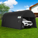 COBIZI Carport Canopy 12x20 Heavy Duty Portable Garage with Removable Doors & Vents, Galvanized Frame(Outperforms Metal) Car Port Canopy Tent with All-Season Tarp for Outdoor Storage Shed Car COBIZI