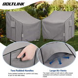 BOLTLINK Patio Chair Covers Waterproof, Heavy Duty Outdoor Furniture Covers Fits up to 36W x 37D x 36H inches -2 Pack BOLTLINK