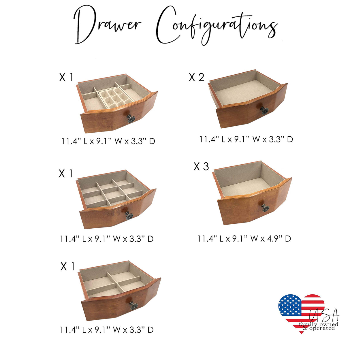 Alveare Home Louisa Jewelry Armoire, Oak Alveare Home