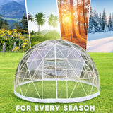 Gaonala Garden Dome Bubble Tent, 9.5 * 5.7FT PVC Garden Dome Igloo with 2 * 10m Light Strings and Transparen Cover, Weatherproof Greenhouse Garden Tent, Igloo Dome House Suitable for Patio, Outside Gaonala