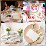 Round Burlap Placemats Set of 30 Boho Braided Table Mats Rustic Farmhouse Woven Placemat Brown Circle Heat Resistant Jute Placemats for Wedding Party Kitchen Dining Table Decor - 12 Inch MAKCNMYM