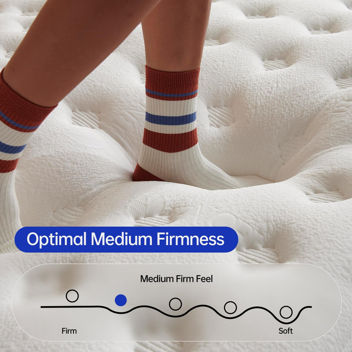 KOULABR Z Queen Size Mattress, 14 Inch Hybrid Mattress in a Box, Gel Memory Foam Individually Wrapped Pocket Coils Innerspring Pressure Relief, Medium Firm (14 Inch, Queen (U.S. Standard)) KOULABR Z