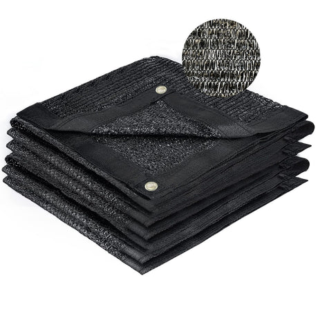 SUNNY GUARD 70% Shade Cloth, 20x20ft Mesh Tarp with Grommets, Shade Tarp for Garden, Plant, Canopy, Patio, Greenhouse, Pergola,Black SUNNY GUARD