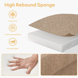 HUIMO 60'' Loveseat Sofa, Love Seat Couches for Living Room, Small Sofa with Solid Wood Frame, Button Tufted Sofa Couch for Bedroom, Office, Apartment (Brown) HUIMO