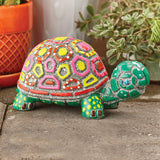 MindWare Paint Your Own Stone Decor: Box Turtle - DIY Craft Kit for Kids Includes Weather Resistant Stone, Paints and Brushes MindWare