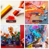 EEEKit 15 PCS Palette Knife Set, Stainless Steel Spatula Palette Knives with Plastic Scrapers, Pallet Knife for Oil Canva Acrylic Painting EEEKit