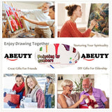 ABEUTY DIY Paint by Numbers for Adults Beginner, Pink Rose 16x20 inches Number Painting Wall Decor Handicrafts (No Frame) ABEUTY