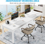Tribesigns 78.7 Inches Extra Long Computer Desk 2 Person Desk, Double Long Desk, Workstaion for Home Office Tribesigns