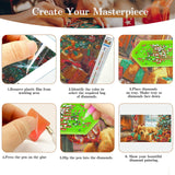 JOOZ Large Christmas Diamond Art Kits for Adults - 5D Large Dog Diamond Painting Kits, DIY Full Drill Diamond Art Christmas Tree, Gem Painting Kit for Gift Home Wall Decor 27.5 X 15.7 Inch JOOZ