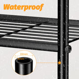 Abiglifty Storage Shelves, 3-Tier Metal Shelving, Wire Shelving with Adjustable Leveling Feet, Shelf Organizer for Bathroom, Closet, Garage Abiglifty