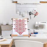 codree Adjustable Embroidery Table Stand, Wood Embroidery Hoop Holder, Hands-Free Cross Stitch Scroll Frame Needlepoint Stand for Lap or Table Top Stitching Sewing Supplies Craft Tool codree