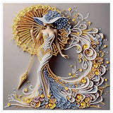 AiYuanzsh 5D Special Shaped Diamond Painting Kit - Charming Goddess Design, Unique Crystal Rhinestone Diamond Art Set for Beginners and Adults, Perfect for Home Wall Decor and Holiday Gifts AiYuanzsh