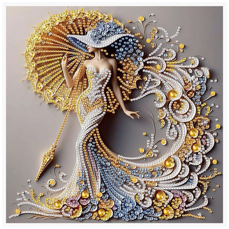 AiYuanzsh 5D Special Shaped Diamond Painting Kit - Charming Goddess Design, Unique Crystal Rhinestone Diamond Art Set for Beginners and Adults, Perfect for Home Wall Decor and Holiday Gifts AiYuanzsh