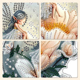 MXJSUA Moon Flower Fairy Special Shaped Hanging Diamond Painting Art Kits for Adults, Crystal Rhinestone Acrylic Gem Art Pendant Ornaments Kit for Home Decor and Gift 7.87 * 7.87 Inch MXJSUA