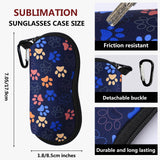 6 Pcs Sublimation Sunglasses Case Blanks Set,Sublimation Blanks Sunglass Case Neoprene Sunglass Case for Sublimation Blanks Sunglasses Travel Case Soft With Mountain Buckle Heat Transfer Printing Dye KKSUBCA