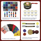 TRINIDa Wax Seal Kit, Premium Wax Seal Stamp Kit with 24 Colors 624 Pcs Beads, Metallic Pens, Warmer, Spoon and Tea Candles for Wedding Invitation, Letter Envelope, Gift Cards & DIY Crafts TRINIDa