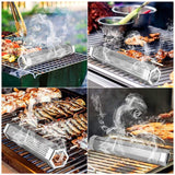 Loveerct Pellet Smoker Tube 12in Stainless Steel BBQ Smoke Tube for Hot or Cold Smoking 5 Hours of Billowing smoke,Stainless Steel Pellet Smoker Tube for All Grill or Smoke Tube for Pellet Smoker LOVEERCT