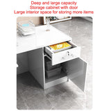 Office Reception Desk with Led Light,Front Desk Reception Counter with Lockable Drawers,Reception Table for Company Coffee/Shop/Retail/Beauty Salon/Lobby-Easy to Install Generic