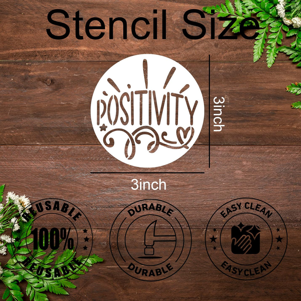 Christian Stencils for Painting Small Christian Stencils for Crafts Reusable 3” Stencil for Wood DIY Decor zosylley
