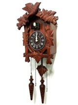 Rylai Cuckoo Clock Vintage Large Wooden Wall Clock Handcrafted 13x9.5 Inch Brown Rylai