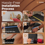 Avana Acoustic Wood Wall Panels – 94.4 x 12.6 Inch Black Oak Acoustic Panels 2 PCs – Wall Panels For Interior Wall Decor For Homes, Offices, Studios – Pleasing Decorative Wood Panels For Wall Avana