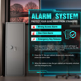 Superday 10-12 Rifle Gun Safe with Keyboard, Quick Access Large Gun Safe for Rifles, Locking Gun Cabinet Rifle Safe with Gun Safes Pockets and Adjustable Rifle Rack for Home, Office Superday