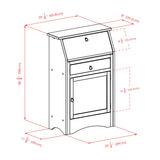 Winsome Wood Regalia Home Office, Walnut, Secretary Desk Winsome