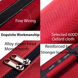 HikooLSS Small Christmas Tree Storage Bag 4Ft/5Ft Heavy Duty Reusable 600D Oxford Fabric Waterproof Dustproof Xmas Tree Bag/Container/Holder for Short Artificial Christmas Tree(39" X 12" X 24") Red HikooLSS