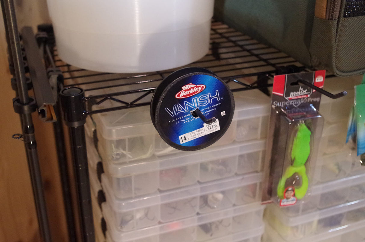 Old Cedar Outfitters Rolling Rod Cart and Tackle Trolley Holds 12 Rod and Reel Combo for Garage and Home Storage Old Cedar Outfitters