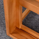 Outsunny 4 Seater L Shaped Patio Furniture Set with Coffee Table and Cushions, Wood Outdoor Sectional Sofa Conversation Set for Garden, Backyard, Porch and Poolside (Gray) Outsunny