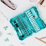 FantastiCAR 29pcs Craft Knife, Precision Cutter Hobby Knife Blades Set for Art Work, Scrapbooking, Stencil, Architecture Modeling, Wood Leather Working (Aqua Blue) FantastiCAR