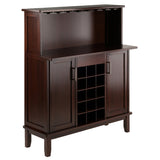 Winsome Beynac Bar Cappuccino Wine Cabinet Winsome