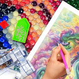 JATOK Abstract Large Diamond Painting Kits for Adults (27.6 x 15.7 inch), 5D Diamond Art Full Round Drill DIY Embroidery Pictures Arts Paint by Number Kits for Home Wall Decor JATOK