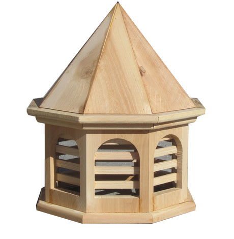 SamsGazebos English Cottage Garden Octagon Cupola, 15" x 15" x 18" Tall, Unfinished SamsGazebos