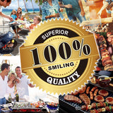 GRILLART BBQ Grill Utensil Tools Set Reinforced BBQ Tongs 19-Piece Stainless-Steel Barbecue Grilling Accessories w/Aluminum Storage Case -Complete Outdoor Grill Kit for Dad, Birthday Gift for Man Dad GRILLART