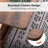 Bidiso Lift Top Coffee Table, Easy-to-Assembly Center Table with Hidden Storage Compartment, Industrial Lift Tabletop Dining Table for Living Room Reception/Home Office, Rustic Brown Bidiso