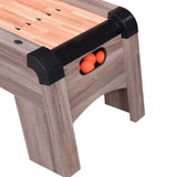 Hathaway Shooting Star 9-ft Arcade Ball Roll and Score Machine Table with LED Electronic Scorer and Sound, Great for Family Recreation Game Rooms, Driftwood Hathaway