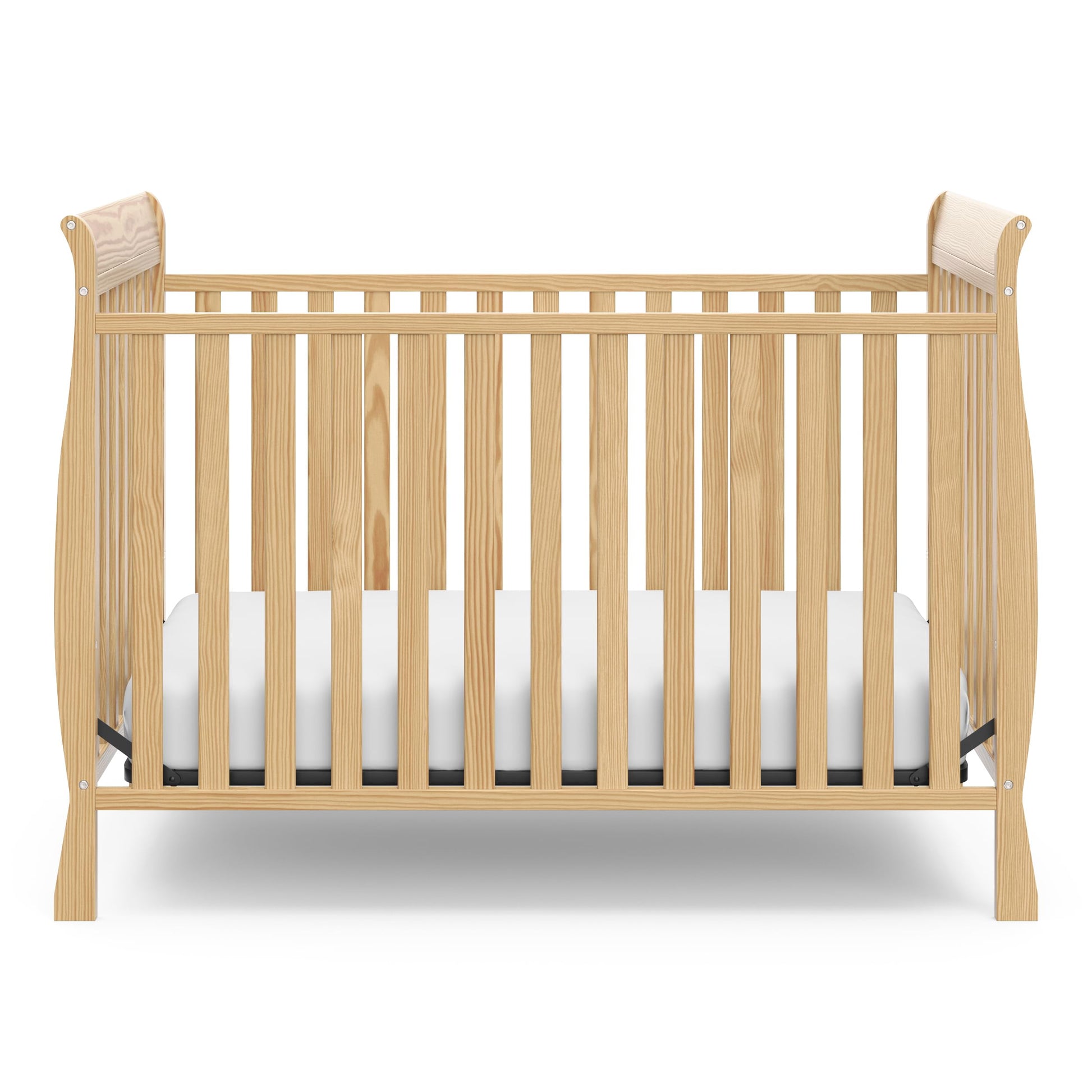 Storkcraft Convertible Crib - GREENGUARD Gold, Converts to Toddler Bed & Daybed, Fits Standard Mattress, Sleigh Design - WoodArtSupply