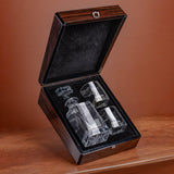 Premium Wooden Box w/Whiskey Decanter - 2 Glasses, Elegant Whiskey Decanter, Bourbon Gifts for Men, Dad, Father’s Day, Birthday gift Ideas for him WoodArtSupply