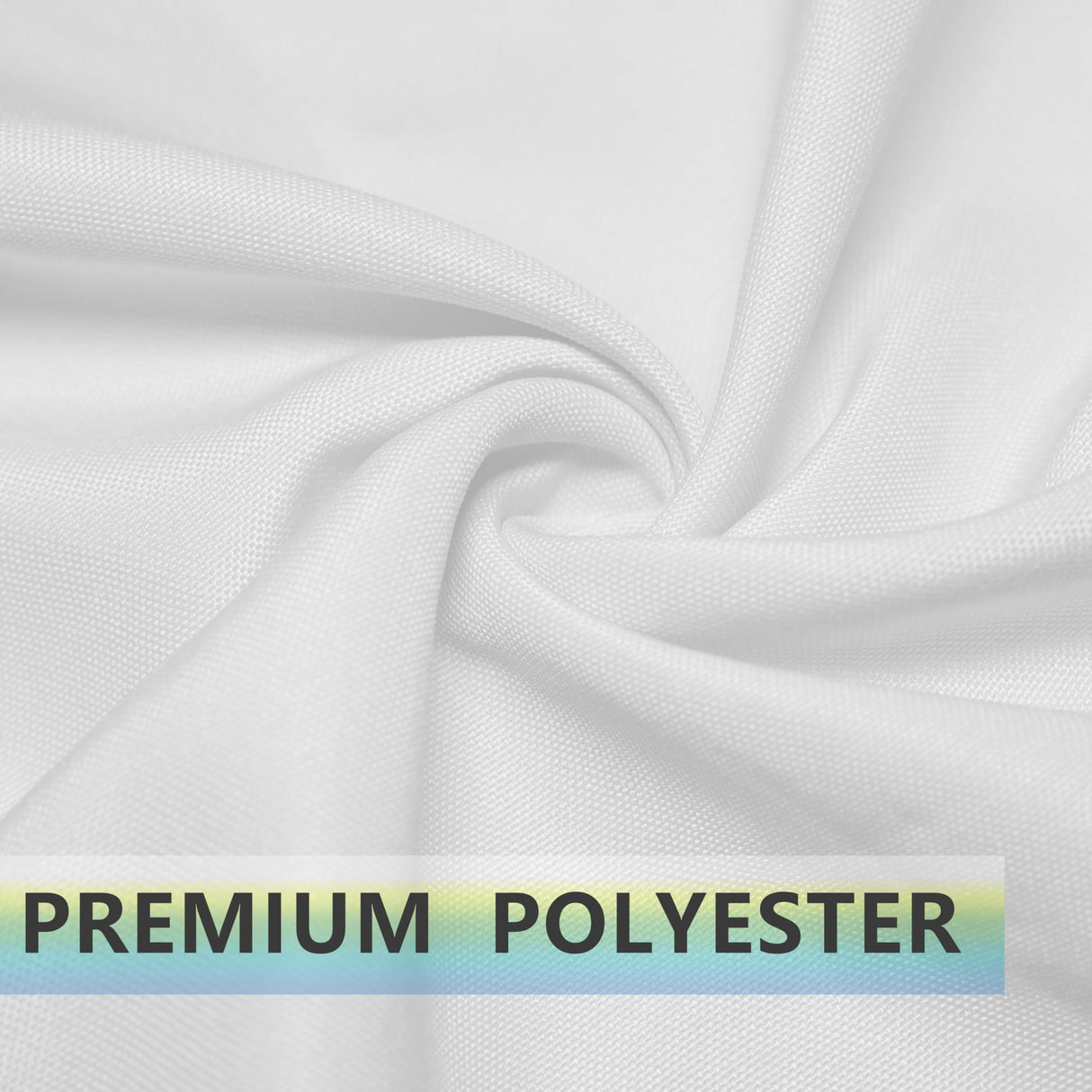 PLOYMONO White Heavy Duty Cloth Napkins - 17 x 17 Inch Solid Washable Polyester Dinner Napkins - Set of 8 Napkins with Hemmed Edges - Great for Weddings, Parties, Banquets Dinner & More PLOYMONO