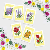 DIAMOND ART CLUB Classic Flower Mini Dazzles, Fun DIY Diamond Painting Kit for Adults, Diamond Art Canvas for Beginners, 4" x 6" (Pack of 6) DIAMOND ART CLUB