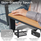 Sundale Outdoor Aluminum Patio Furniture Set w/Fire Pit, 7 Piece Modern Outdoor Furniture with 6 inch Cushion, Metal Patio Sectional Conversation Sets for Deck, Backyard, Porch (Grey) Sundale Outdoor