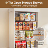 Vyre 71" Tall Farmhouse Kitchen Pantry, Large Storage Cabinet with Adjustable Shelves, 3 Drawer, Wood Versatile Hutch Cabinet for Living Room, Dining Room Vyre