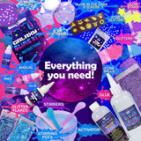 Original Stationery Galaxy Slime Kit & Maker Set with Glow in The Dark Stickers - Dark Powder for Glitter & Cosmic Slime, Fun Kit for Girls 8-12 Original Stationery